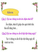 Bài giảng môn Tự nhiên và xá hội . Bài Ăn uống đầy đủ