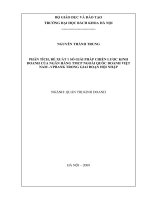 Phân tích và đề xuất một số giải pháp chiến lược kinh doanh của ngân hàng thương mại cổ phần ngoài quốc doanh việt nam   vpbank trong giai đoạn hội nhập 