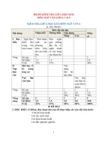 Đề kiểm tra giữa kì 2 ngữ văn 6,7,8,9 (có ma trận) cv 3280 và TT 26