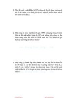 các dạng bài tập chứng khoán chủ yếu ftu 