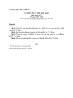 Đề kiểm tra 1 tiết HK2 môn Lịch sử lớp 7 năm 2019-2020 - THCS Thuận Hưng (có đáp án)