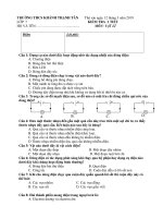 Đề kiểm tra 1 tiết HK2 môn Vật lí lớp 7 năm 2019-2020 - THCS Khánh Thạnh Tân