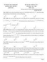 Đề thi thử THPT quốc gia 2019   2020 môn lý THPT chuyên quốc học huế