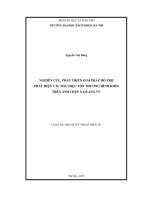 Nghiên cứu, phát triển giải pháp hỗ trợ phát hiện các dấu hiệu tổn thương hình khối trên ảnh chụp x quang vú 