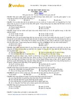 Đề thi thử THPT quốc gia  môn Giáo dục công dân năm học 2019-2020 (Có đáp án)