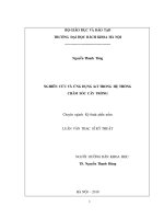 Nghiên cứu và ứng dụng iot trong hệ thống chăm sóc cây trồng 