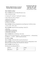 Đề thi giữa HK2 môn Địa lý lớp 8 năm 2019-2020 có đáp án - THCS Lê Hồng Phong