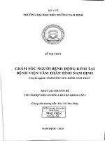 Chăm sóc người bệnh động kinh tại bệnh viện tâm thần tỉnh nam định 