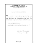 Thực trạng và những giải pháp nâng cao hiệu quả công tác quản lý đầu tư xây dựng tại các dự án giao thông trọng điểm quốc gia sử dụng nguồn vốn vay oda 