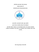 THỰC TRẠNG và GIẢI PHÁP CÔNG tác QUẢN lí HÀNH CHÍNH văn PHÒNG tại CÔNG TY cổ PHẦN vận tải BIỂN VIỆT NAM (COSO) 