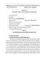 báo cáo thực tập sư phạm tiểu học