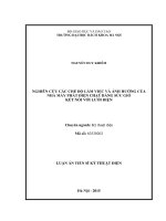 Nghiên cứu các chế độ làm việc và ảnh hưởng của nhà máy phát điện chạy băng sức gió kết nối với lưới điện 