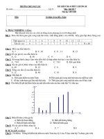 Đề kiểm tra 1 tiết HK2 môn Toán lớp 7 năm 2019-2020 - THCS Ngư Lộc