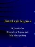 chính sách truyền thông quốc tế   marketing quốc tế 