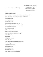 Đề kiểm tra giữa HK2 môn Ngữ văn lớp 8 năm 2019-2020 có đáp án - THCS Lý Thường Kiệt