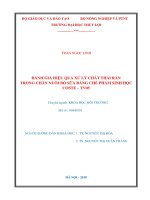 (Luận văn thạc sĩ) Đánh giá hiệu quả xử lý chất thải rắn trong chăn nuôi bò sữa bằng chế phẩm sinh học Coste - TV05