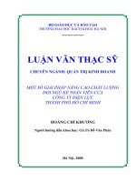 Một số giải pháp nâng cao chất lượng đội ngũ kế toán viên của công ty điện lực thành phố hồ chí minh 