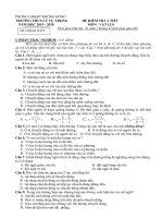 Đề kiểm tra 1 tiết môn Vật lí lớp 8 năm 2019-2020 có đáp án - THCS Lý Tự Trọng