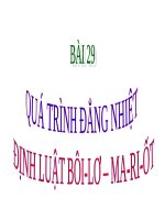 slide bài giảng vật lí 10 tiết 29 quá trình đẳng nhiệt định luật boi lo mariot 