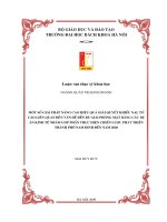 Một số giải pháp nâng cao hiệu quả giải quyết khiếu nại, tố cáo liên quan đến vấn đề đền bù, giải phóng mặt bằng các dự án kinh tế nhằm thực hiện chiến lược phát triển thành phố nam định đến năm 2020 