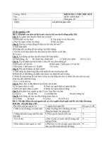 Đề kiểm tra 1 tiết HK2 môn Sinh lớp 7 (có đáp án)