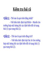 slide bài giảng vật lí 10 tiết 31 phương trình trạng thái của khí lý tưởng 