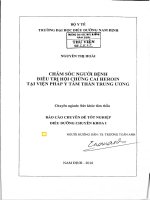 Chăm sóc người bệnh điều trị hội chứng cai heroin tại viện pháp y tâm thần trung ương 