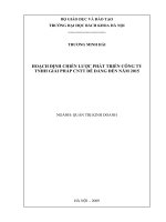 Hoạch định chiến lược phát triển công ty tnhh giải pháp công nghệ thông tin dễ dàng đến năm 2015 