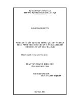 Nghiên cứu xây dựng hệ thống quản lý an toàn thực phẩm theo tiêu chuẩn TCVN ISO 22000 2007 cho công ty sản xuất dầu gấc 