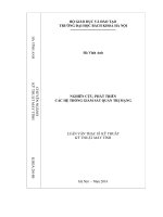 Nghiên cứu, phát triển các hệ thống giám sát quản trị mạng 