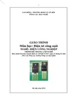 GIÁO TRÌNH ĐIỆN TỬ CÔNG SUẤT TRUNG CẤP NGHỀ