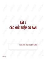 Bài giảng Phân tích thiết kế hệ thống thông tin: Bài 1 - ThS. Thạc Bình Cường