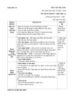 giáo án phụ tuần 14 chủ đề những nghề bé biết nhánh 3 nghề dịch vụ