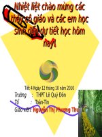 slide bài giảng đại số10 tiết 09 hầm số mục 1 