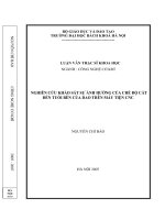 Nghiên cứu khảo sát sự ảnh hưởng của chế độ cắt đến tuổi bền của dao trên máy tiện cnc 