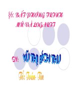 slide bài giảng đại số giải tích 12 tiết 45 bất phương trình mũ và logarit (muc i) 