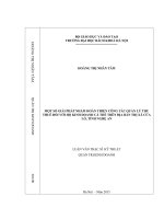 Một số giải pháp nhằm hoàn thiện công tác quản lý thu thuế đối với hộ kinh doanh cá thể trên địa bàn thị xã cửa lò tỉnh nghệ an 
