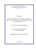 Giải pháp phát triển sản phẩm tín dụng khách hàng cá nhân tại ngân hàng TMCP Dầu Khí Tòan Cầu Chi nhánh Bà Rịa_Vũng Tàu
