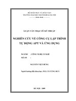 Nghiên cứu về công cụ lập trình tự động APT và ứng dụng 