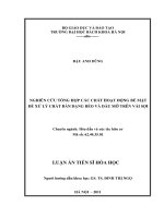 Nghiên cứu tổng hợp các chất hoạt động bề mặt để xử lý chất rắn bẩn dạng béo và dầu mỡ trên vải sợi 
