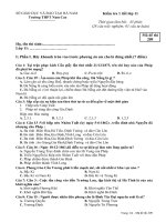 Đề kiểm tra 1 tiết HK2 môn Địa lí 11 năm 2019-2020 - Trường THPT Nam Cao