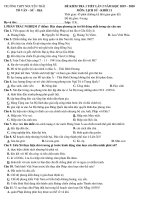 Đề kiểm tra 1 tiết HK2 môn Lịch sử 11 năm 2019-2020 có đáp án - Trường THPT Nguyễn Trãi (Lần 2)