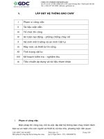 BIỆN PHÁP THI CÔNG HỆ THỐNG BÁO CHÁY