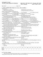 Đề kiểm tra 1 tiết HK2 môn Công nghệ 11 năm 2019-2020 - Trường THPT Hermann Gmeiner