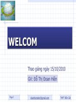 slide bài giảng hình học 10 tiết 10 hệ trục tọa độ 