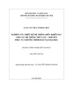 Nghiên cứu thiết kế hệ thống điều khiển plc cho các hệ thống thủy lực   khí nén phục vụ chương trình đào tạo đại học 