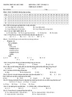 Đề kiểm tra 1 tiết HK2 môn Tin học 11 năm 2019-2020 - Trường THPT số 1 Đức Phổ