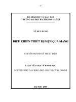 Điều khiển thiết bị điện qua mạng 