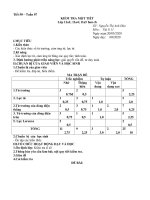 Đề kiểm tra 1 tiết HK2 môn Vật lí 11 năm 2019-2020 có đáp án - Trường THPT Lý Tự Trọng