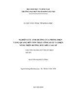 Nghiên cứu ảnh hưởng của phóng điện vầng quang đến tổn thất công suất và điện năng trên đường dây siêu cao áp 